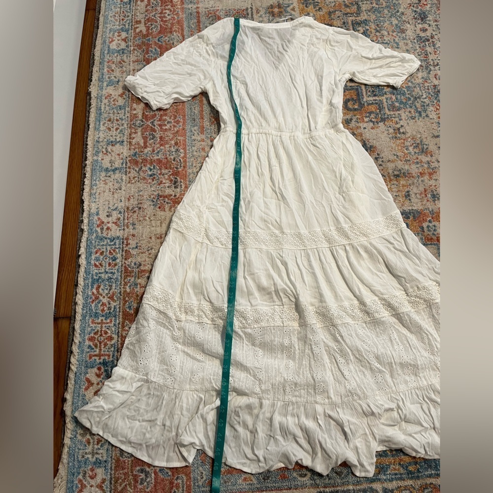 NWT Knox Rose white eyelet embroidered cotton midi dress - Picture 6 of 8
